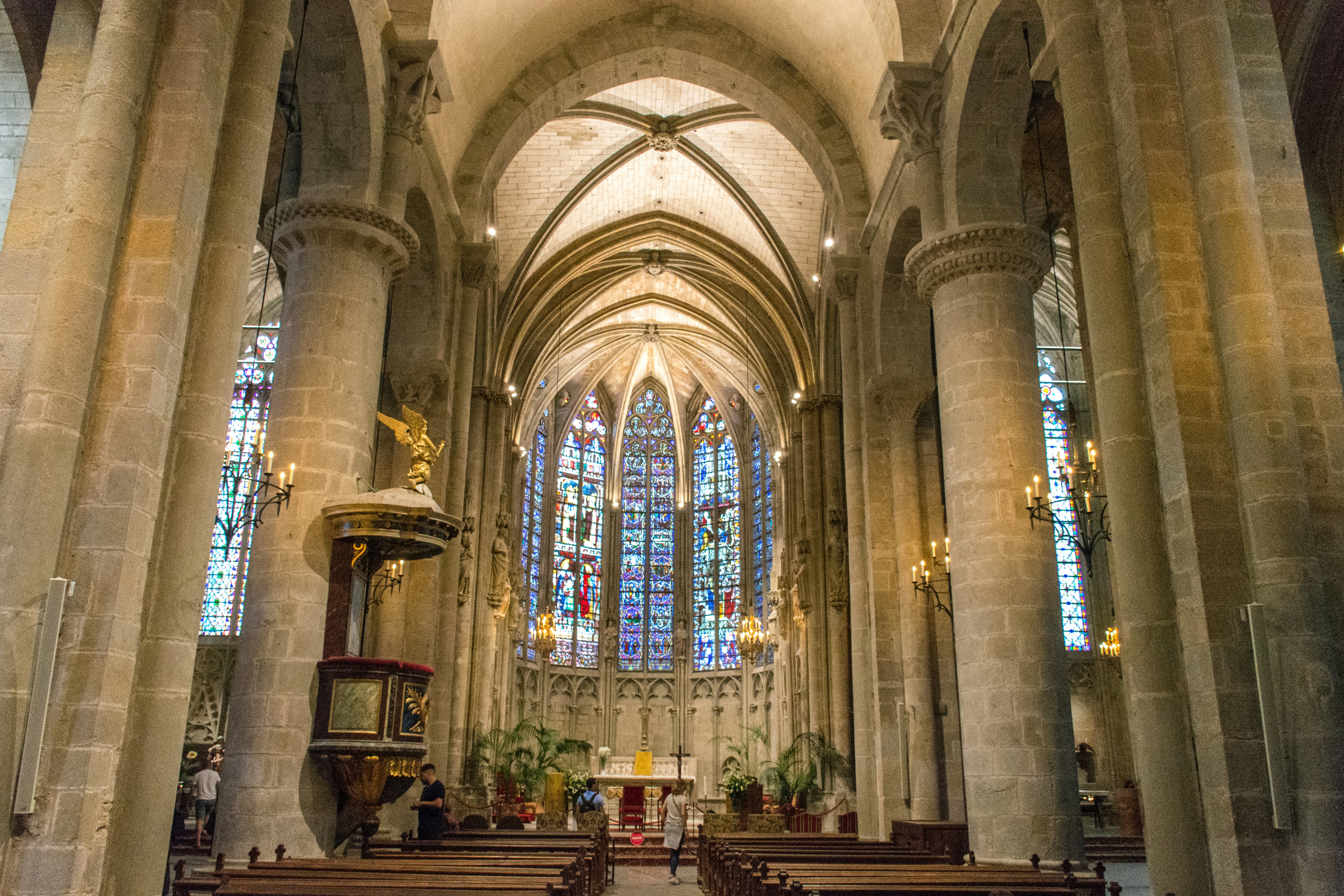 white cathedral interior